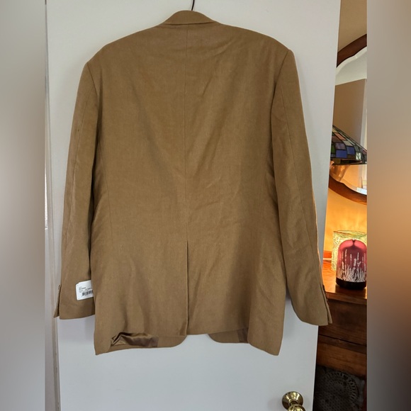 Men’s Camel Hair Sport Coat. Size 42 Long. Two button. Never Worn. EUC! - Picture 2 of 7